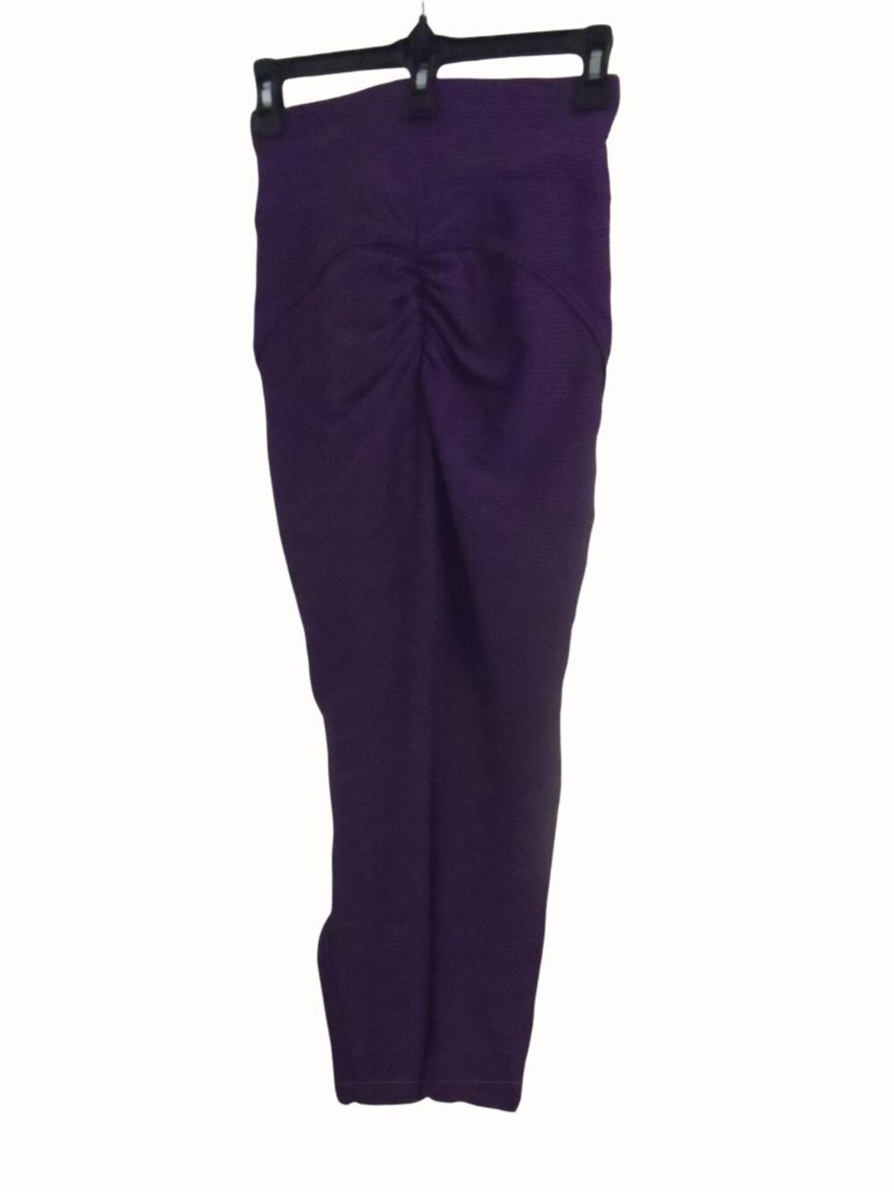 Purple High-Waisted Ruched Leggings Women's Size S Workout Yoga Pants